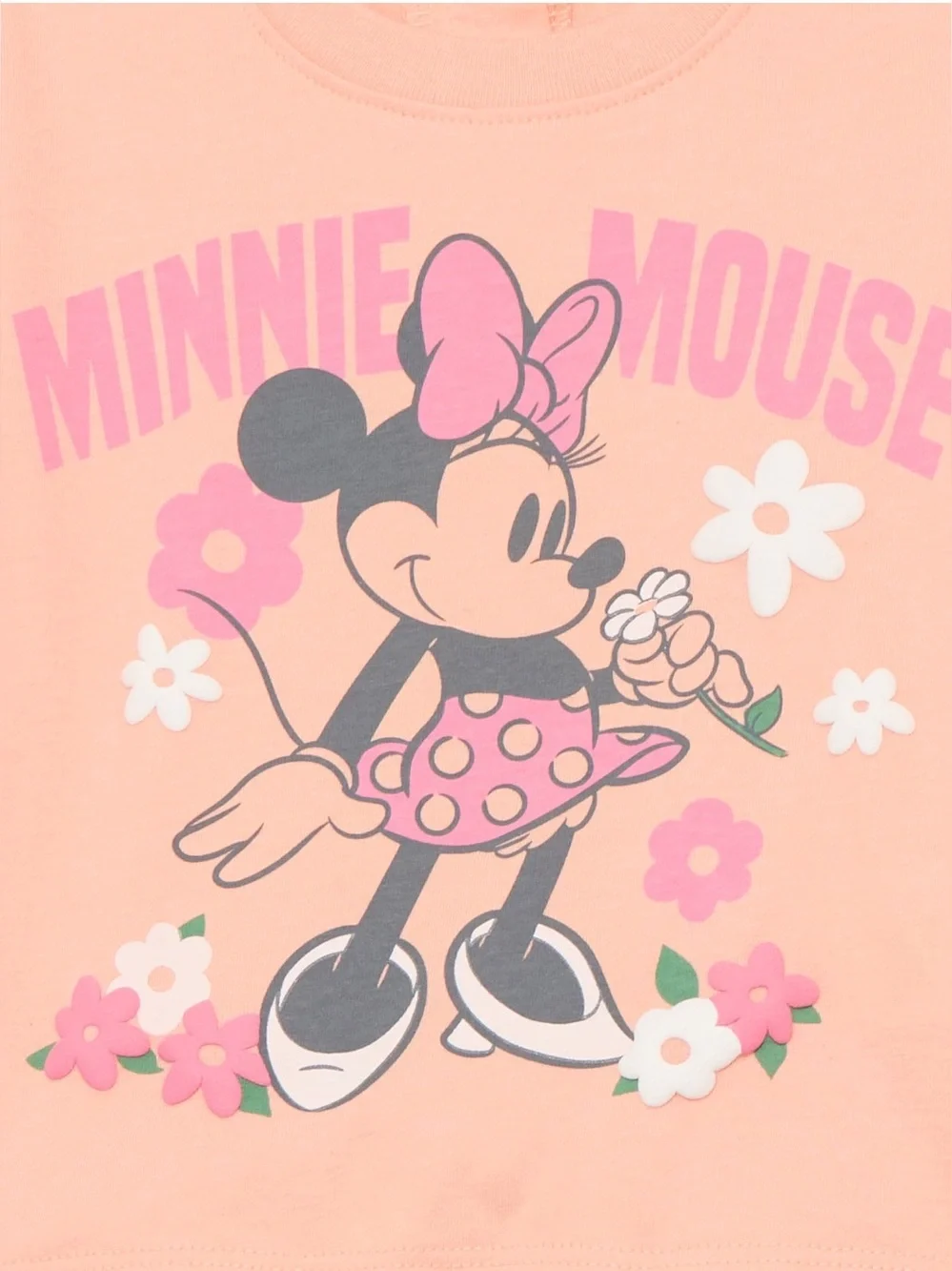 Minnie Mouse Baby Girls Graphic Tee and Bike Shorts Set, 2-Piece